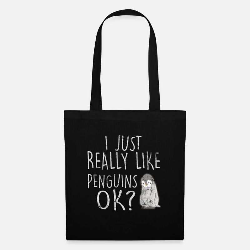 penguin - Tote Bag - black