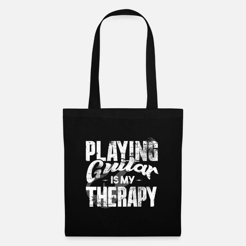 guitar - Tote Bag - black
