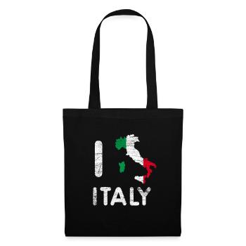 Cadeau Italie - Sac en tissu - noir - Devant