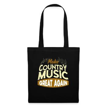 Country music - Tote Bag - black - Front