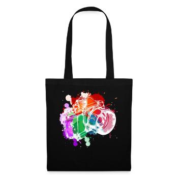 Colorful Camera Art - Tote Bag - black - Front