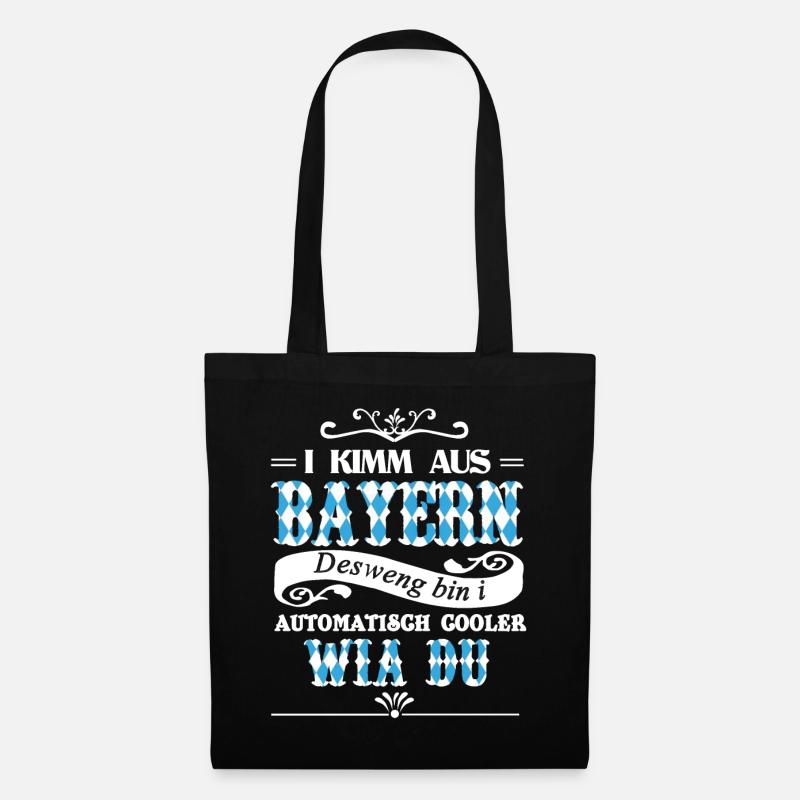 I Kimm Aus Bayern - Stoffbeutel - Schwarz