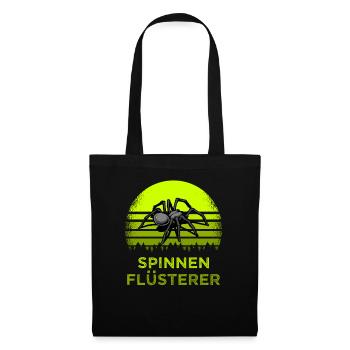 Spinnen Flüsterer - Stoffbeutel - Schwarz - Vorne