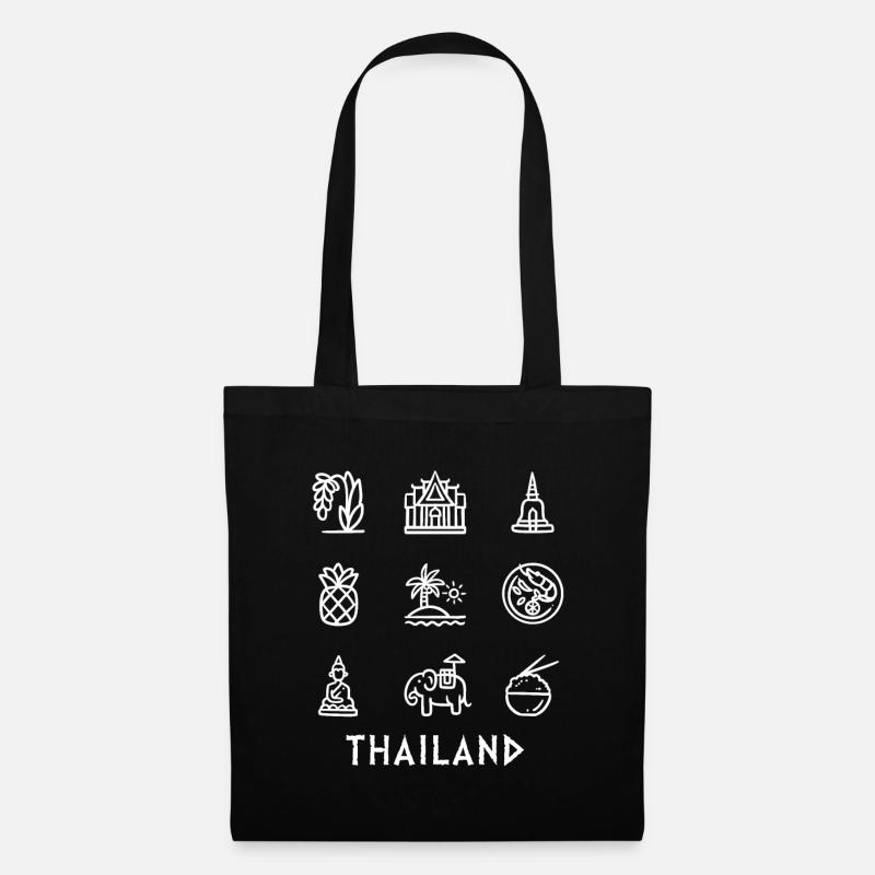Thailand - Stoffbeutel - Schwarz