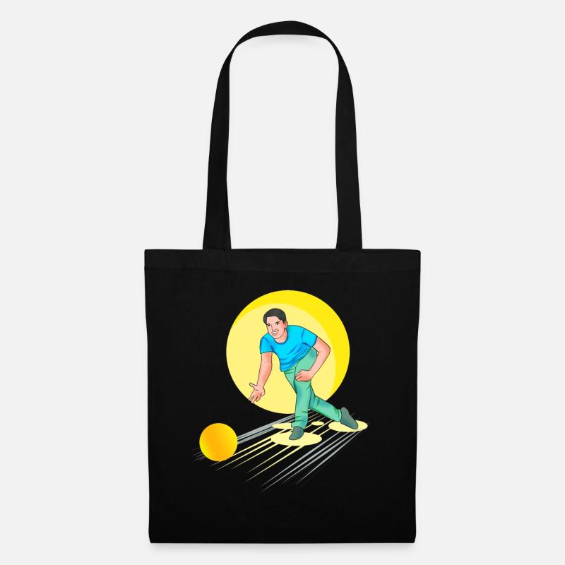 Bowling - Bowler - Stoffbeutel - Schwarz