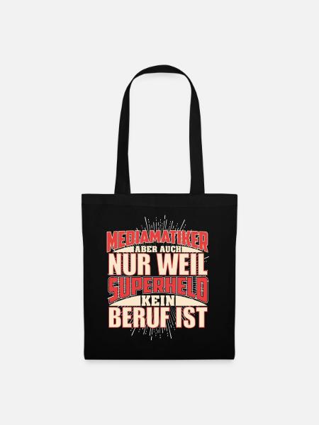 Mediamatiker Superheld - Stoffbeutel - Schwarz
