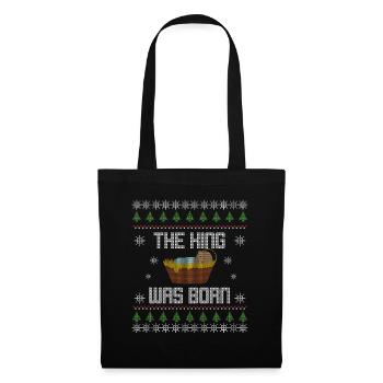 Noël - Noël - Chrétien - Jésus - Sac en tissu - noir - Devant