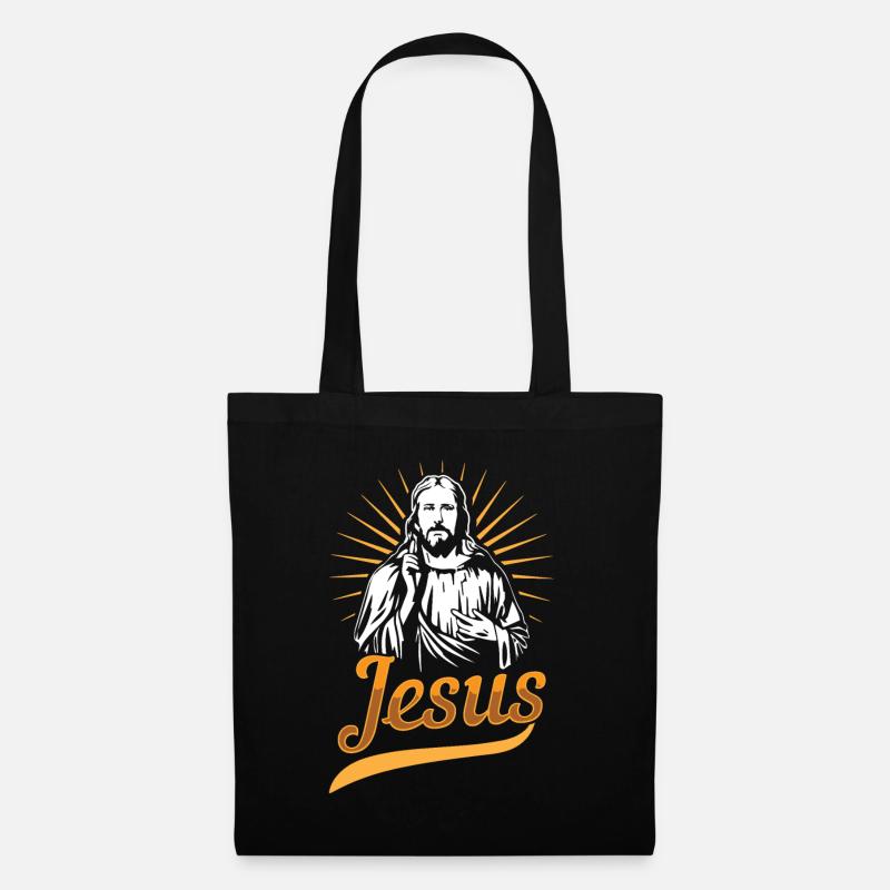 Jesus - Stoffbeutel - Schwarz
