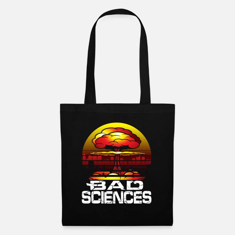 Evil Science Atom Physicist Atomic Bomb Gift - Borsa di stoffa - nero