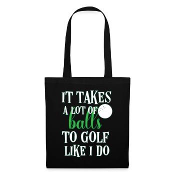 Golf - Stoffbeutel - Schwarz - Vorne