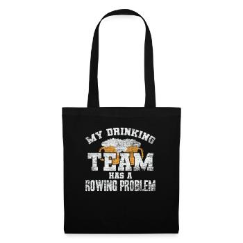 Rowing beer - Tote Bag - black - Front