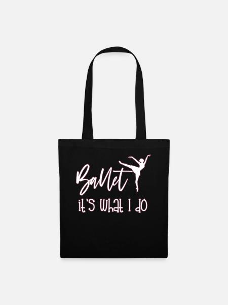 Ballerina - Stoffbeutel - Schwarz