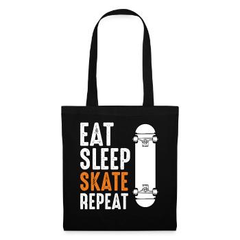 Eat Sleep Skate Repeat - Tote Bag - black - Front