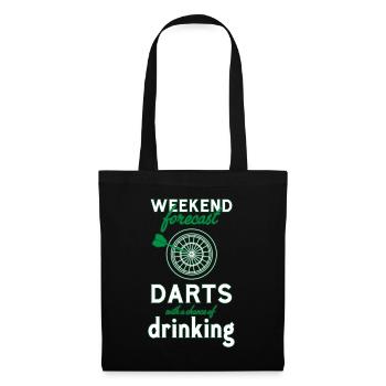 Darts Dart - Stoffbeutel - Schwarz - Vorne