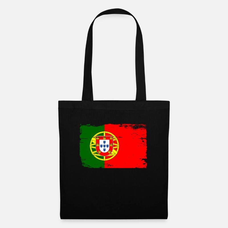 Portugal - Stoffbeutel - Schwarz