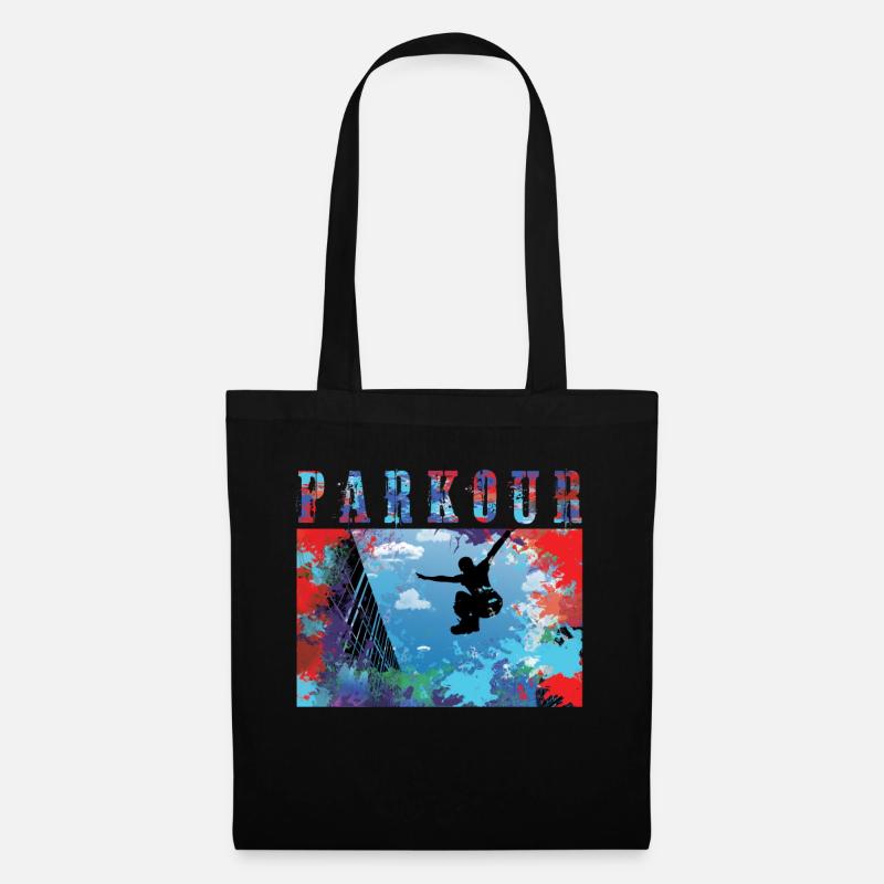 Parkour - Stoffbeutel - Schwarz