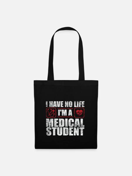 Étudiant en médecine - Sac en tissu - noir