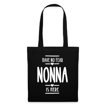 Haben Sie keine Angst Nonna ist hier Oma Geschenk - Stoffbeutel - Schwarz - Vorne