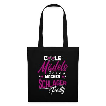 Schlager Mädels - Stoffbeutel - Schwarz - Vorne