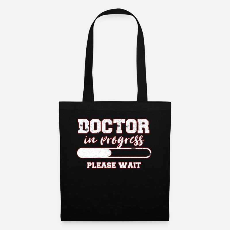 médecin - Sac en tissu - noir
