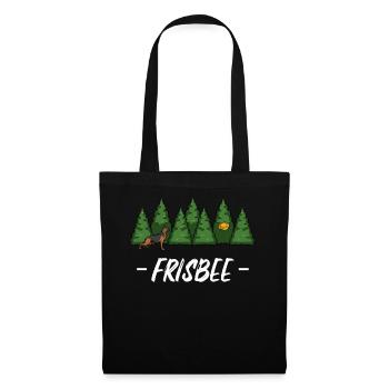 Forest Dog Frisbee in the Green - Tote Bag - black - Front