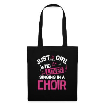 Chanteuse de choeur - Sac en tissu - noir - Devant