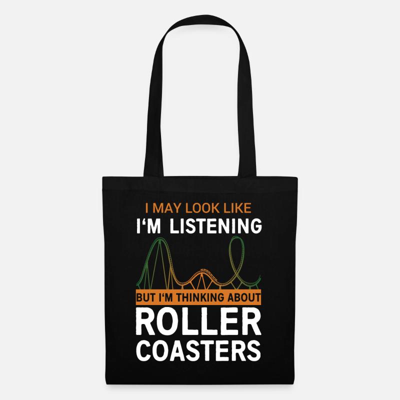 roller coaster - Tote Bag - black