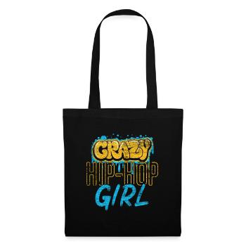 Fille de hip hop - Sac en tissu - noir - Devant