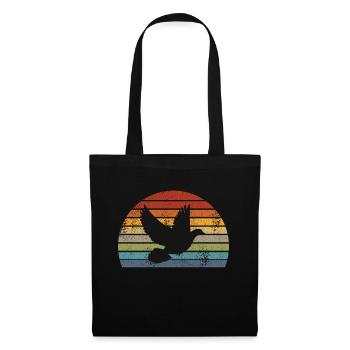 Rétro sourd - Sac en tissu - noir - Devant
