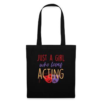 Actrice - Sac en tissu - noir - Devant