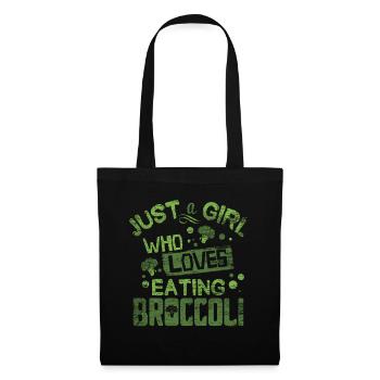 brocoli - Sac en tissu - noir - Devant