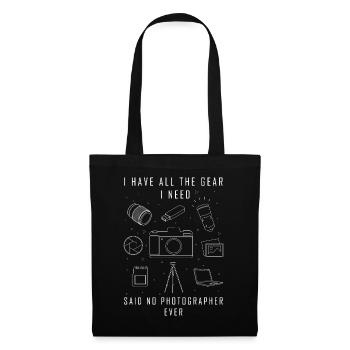 Photographe j'ai tout ce dont j'ai besoin - Sac en tissu - noir - Devant