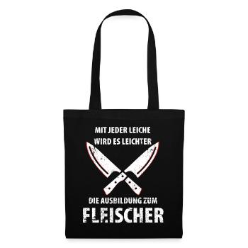 Boucher boucher boucher - Sac en tissu - noir - Devant