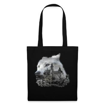 Wolf, wolf's head and the Harz - Tote Bag - black - Front