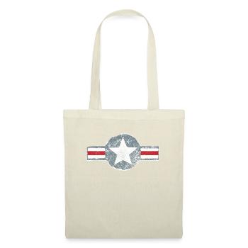 VINTAGE USA US AIR FORCE US ARMY MILITÄRABZEICHEN - Stoffbeutel - Natur - Vorne