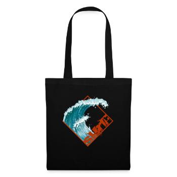 Surf wave surfer surfers - Tote Bag - black - Front