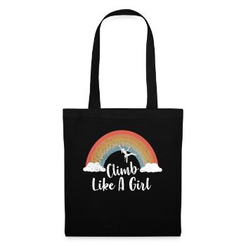 Climb like a Girl Climbing Bouldering - Tote Bag - black - Front