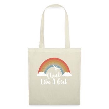 Grimpez comme une fille escaladant le bloc - Sac en tissu - nature - Devant