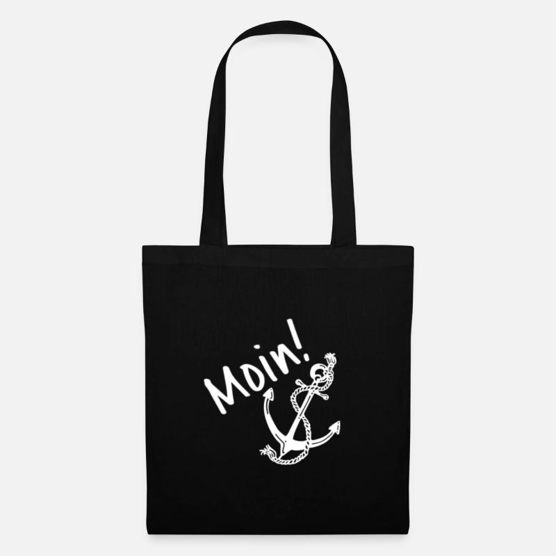 Moin Anker Nautik Design - Stoffbeutel - Schwarz