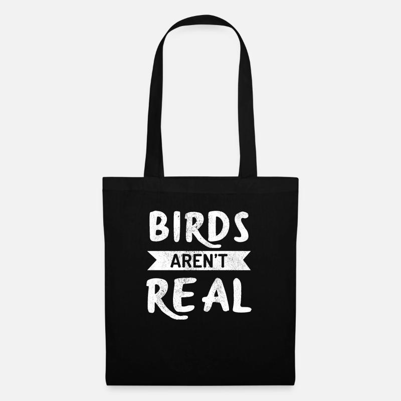 Vögel Sind Nicht Echt - Birds Aren´t Real - Stoffbeutel - Schwarz