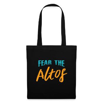 Choriste chanteur alto - Sac en tissu - noir - Devant