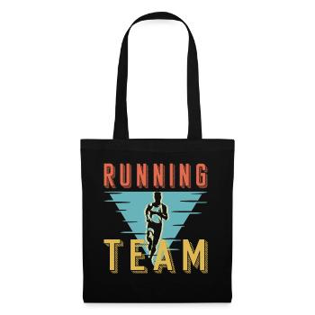 Retro Running Team Sprint Club Graphic - Tote Bag - black - Front