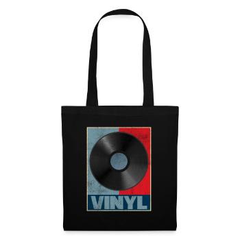 Vinyl Record Vintage Music Retro DJ Gift - Tote Bag - black - Front