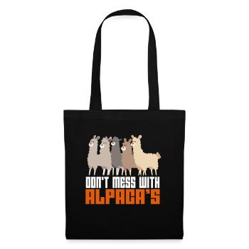 Alpaca Alpaca Alpaca Alpaca Alpaca - Tote Bag - black - Front