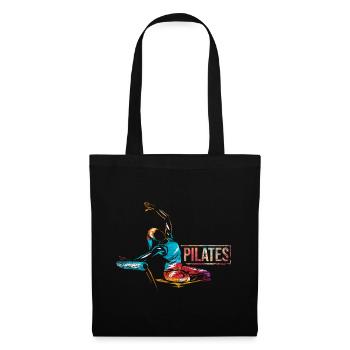 Pilates Geschenk - Stoffbeutel - Schwarz - Vorne
