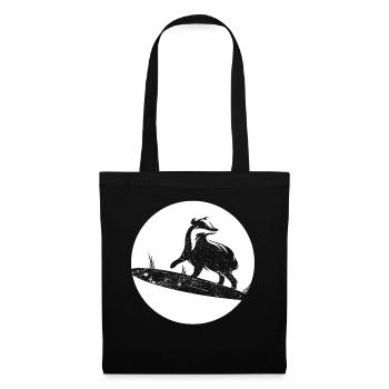 blaireau - Sac en tissu - noir - Devant
