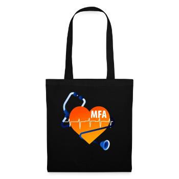 AMFA Assistante médicale - Sac en tissu - noir - Devant