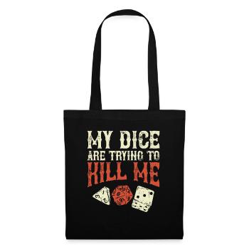 Tabletop nerd geek roleplaying gift - Tote Bag - black - Front