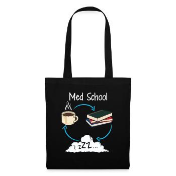 Étudiant en médecine étudiant en médecine étudiant cadeau - Sac en tissu - noir - Devant