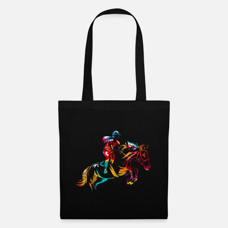 Cadeau de saut d'obstacles - Sac en tissu - noir